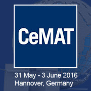 31 mei - 3 juni, CeMAT 2016, Hannover (DE), Stand 26 G21